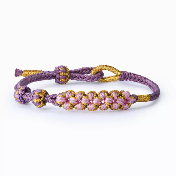 Bloesem knoop armband - Aan mijn kleindochter