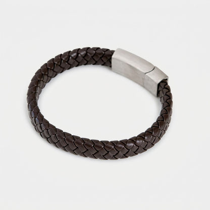Gevlochten Armband met Gravure - Aan mijn papa