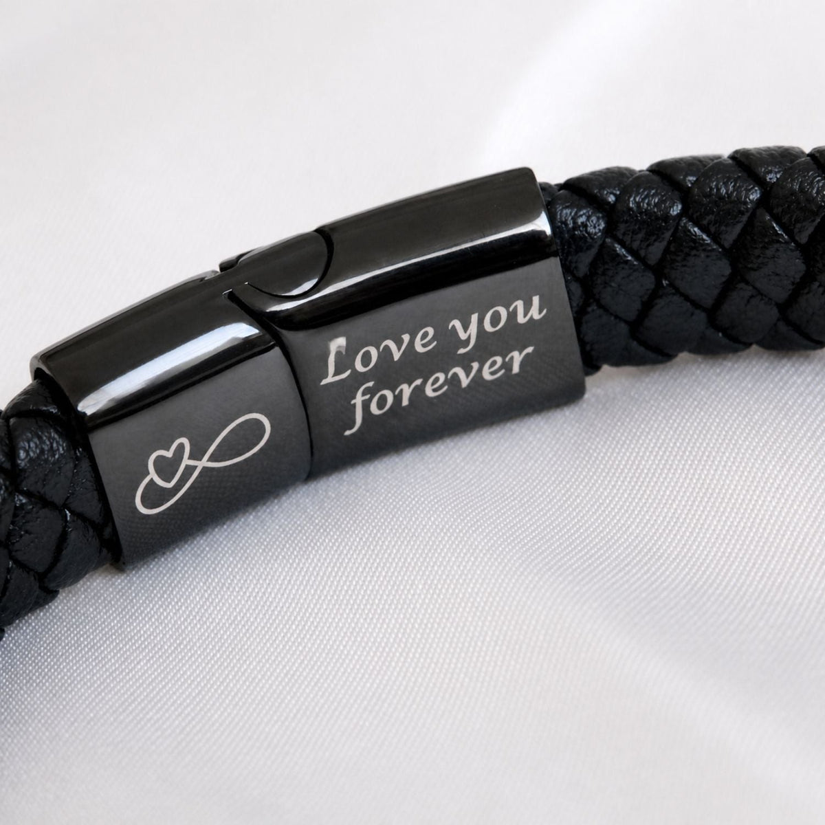 Zwarte Gevlochten Armband NEW - Aan Mijn Schat