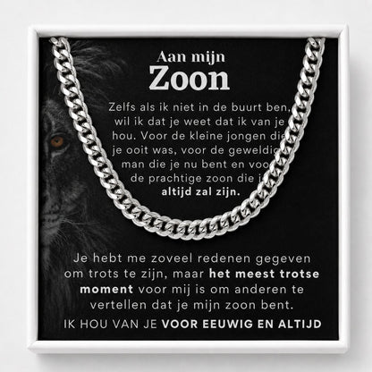 Het meest trotse moment - Aan mijn zoon - Schakel ketting