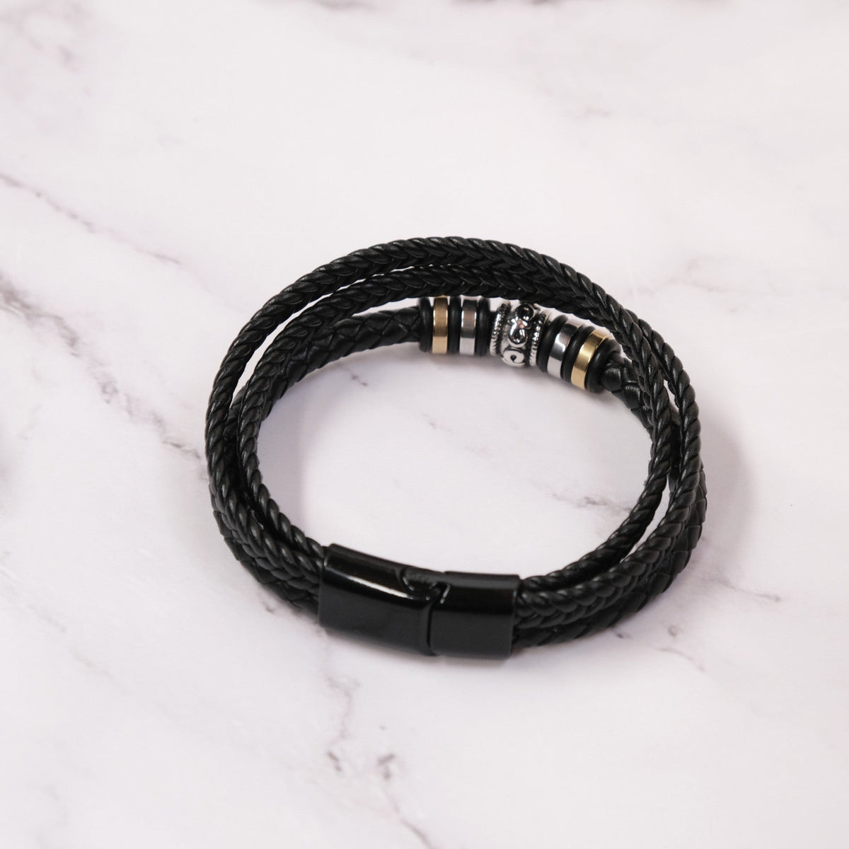 Aan Mijn Kleinzoon - Handgevlochten met Elegante Metalen Accenten