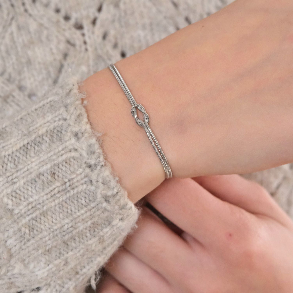 Moeder & dochter armband -Liefdesknoop Armband - Moederdag cadeau