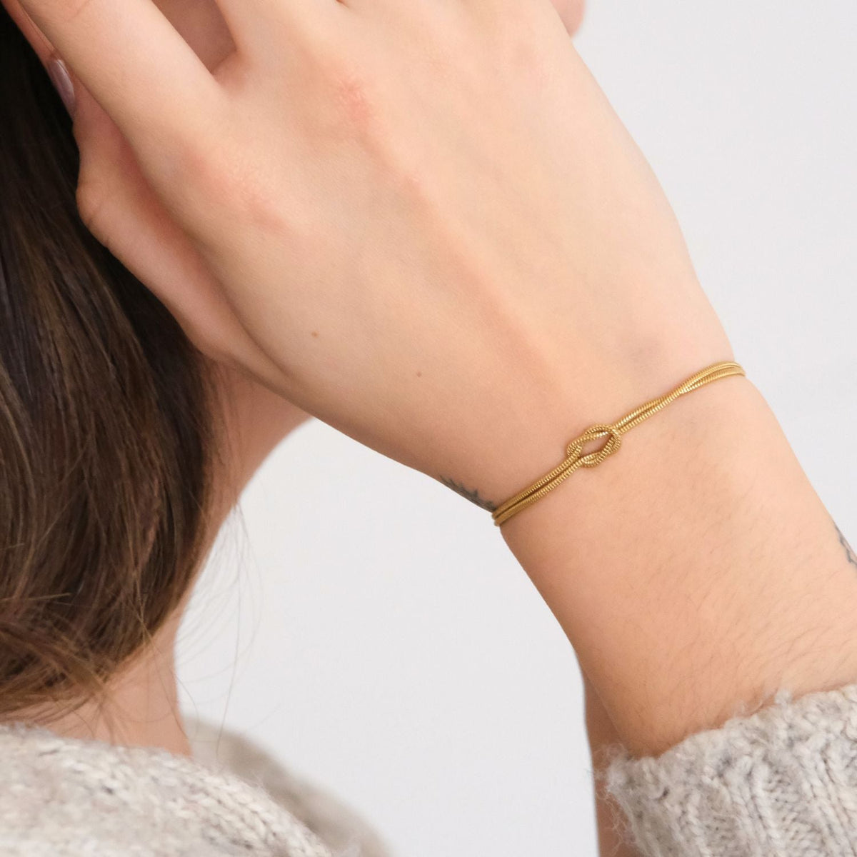 Moeder & Dochter  Armband - Liefdesknoop Armband - Moederdag cadeau