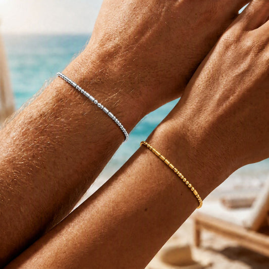 Set van 2 Morse Code Armbanden - Voor Koppels - 'I LOVE YOU'